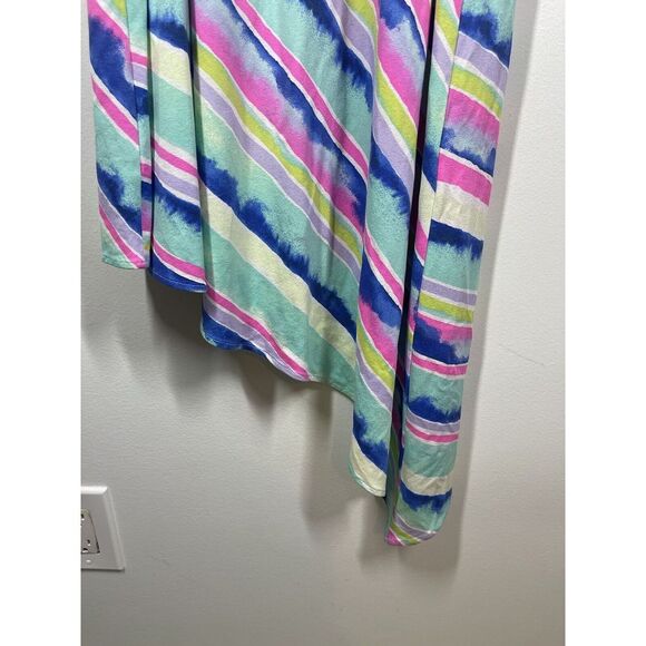 Lilly Pulitzer Magnolia Midi Ceviche Asymmetrical Stripe Dress Womens Size S - Picture 5 of 8